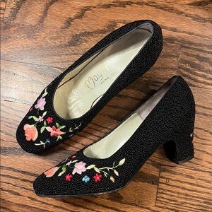 Vintage Mayer Hong Kong 1950s Beaded High Heels